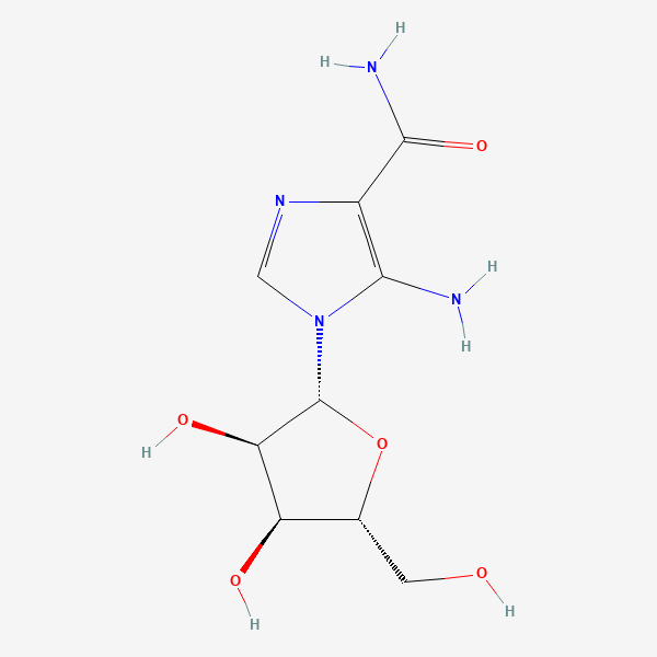 2D chemical structure of AICAR (Acadesine)