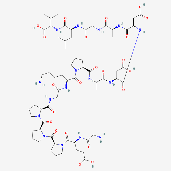 2D chemical structure of BPC-157