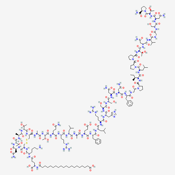 2D chemical structure of Cagrilintide