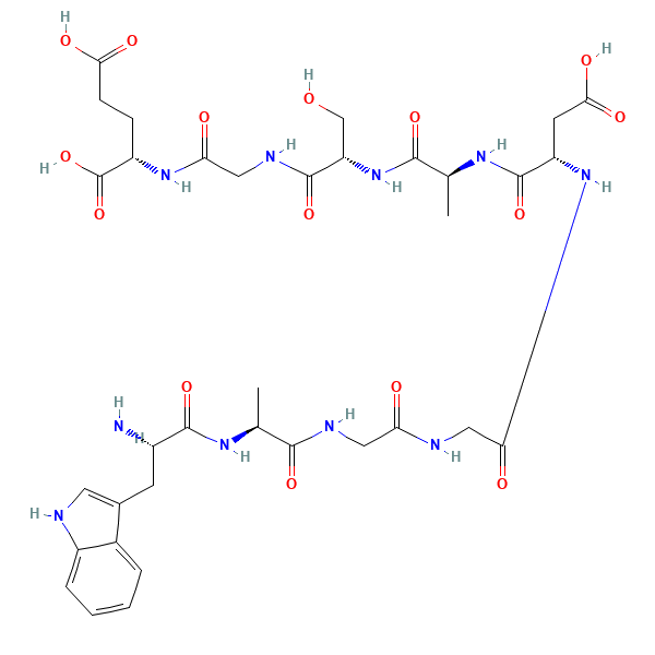 2D chemical structure of DSIP