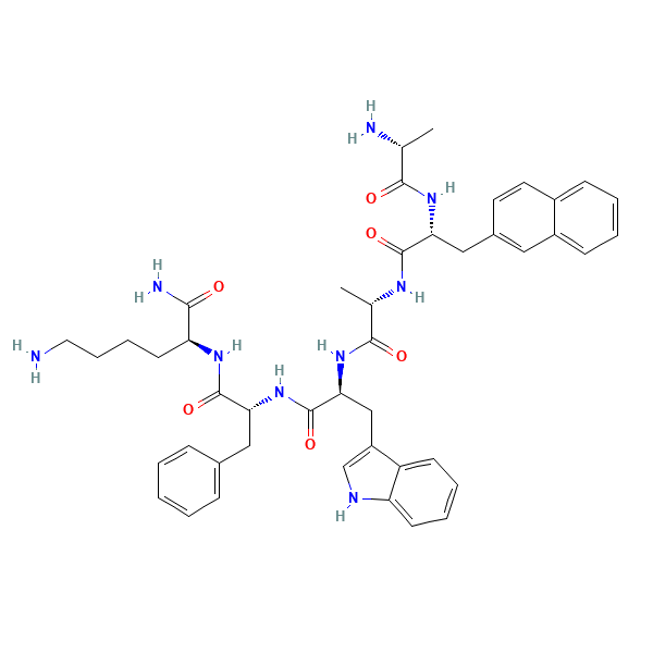 2D chemical structure of GHRP-2