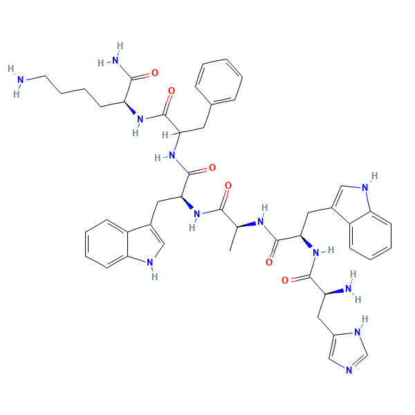 2D chemical structure of GHRP-6