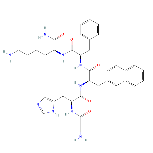 2D chemical structure of Ipamorelin