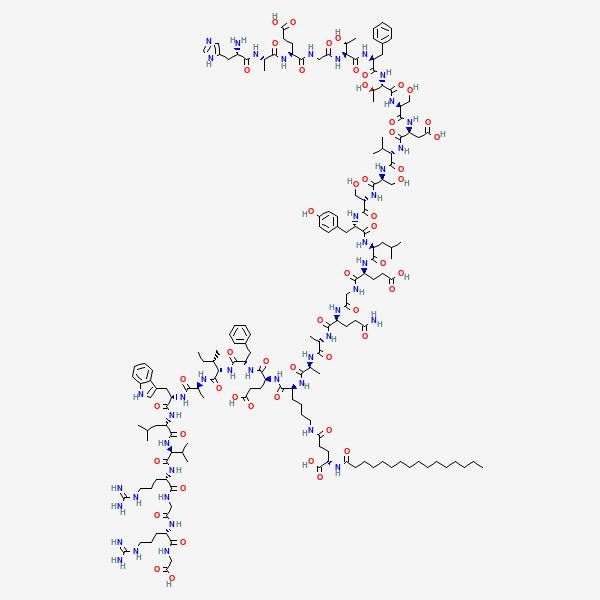 2D chemical structure of Liraglutide