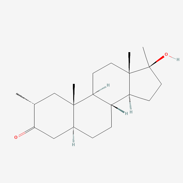 2D chemical structure of Methasterone (Superdrol)