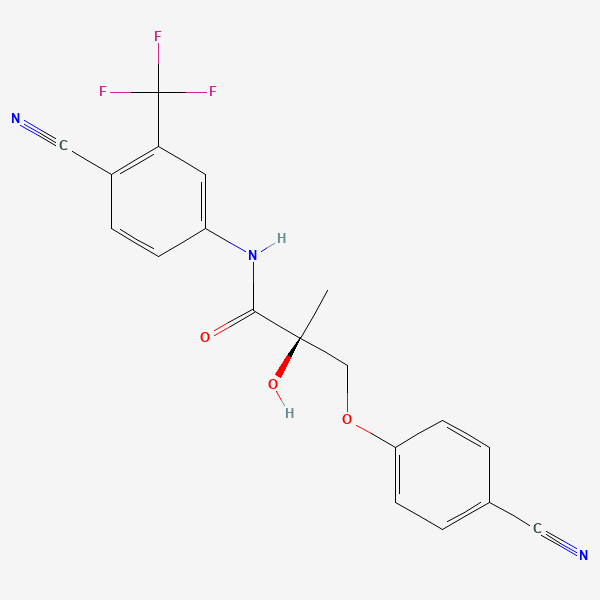 2D chemical structure of Ostarine (Enobosarm, MK-2866)
