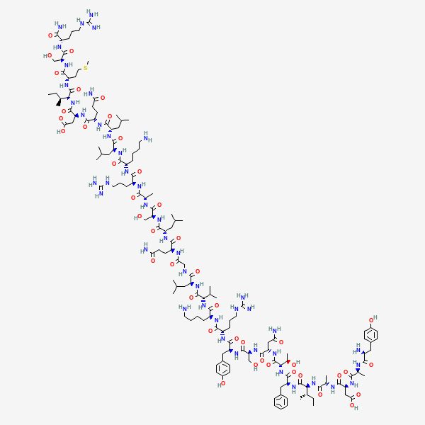 2D chemical structure of Sermorelin