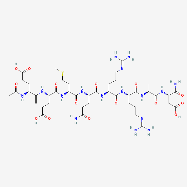 2D chemical structure of SNAP-8 (Acetyl Octapeptide-3)